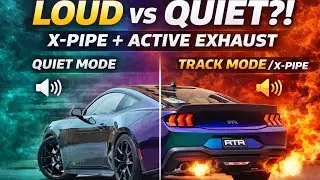 2025 Mustang GT Active Exhaust + X-Pipe Resonator Delete Sound Test &mdash; All 4 Modes!