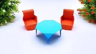 Handmade DIY Mini Paper Dining Table & Chair | Easy Paper Charming Furniture Craft Ideas New