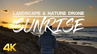 Drone Sunrise Over The Ocean -  Sicily 2020 -  DJI Mavic Air Cinematic Footage 4K