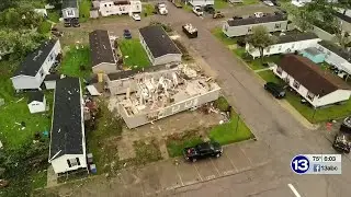 Storm batters mobile home park in Monroe Co.