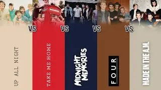 ONE DIRECTION'S Discography | Up All N vs Take Me H vs Midnight M vs FOUR vs Made In (Album Battle)