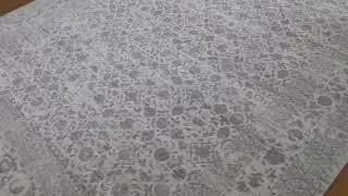 Broken Tabriz Mahi Design Wool And Silk Blend Hand-Knotted Oriental Rug