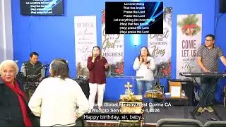 Devoted to Christ Global Ministry West Covina CA Sunday Worship Sercive December 4,2026