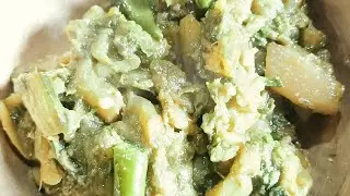 Taro plant stem(koshu) & Mix Dal recipe|(Arhar dal Aur chana dal)