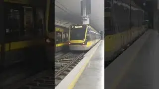 Porto Metro Bombardier Flexity Swift 120 +103 Departing Trindade Stop on 25/11/22 #shorts