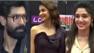 KRITI SHETTY ENTRY SIIMA AWARDS HYDERABAD | RANA | ISWARA | POOJA HEGDHE | PUSHPA | BEBAMMA
