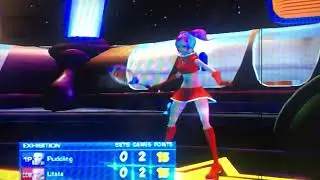 SEGA SUPERSTARS TENNIS PLAYSTATION 2 SPACE CHANNEL 5 PUDDING VS ULALA 