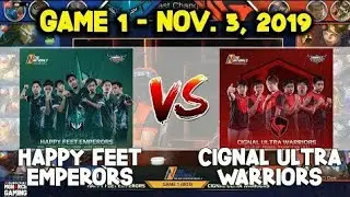 THE NATIONALS GAME 1 - HAPPY FEET EMPERORS vs. CIGNAL ULTRA WARRIORS| DOGIE FIRST PRO TEAM