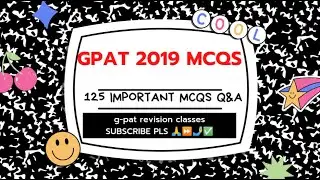 gpat 2019 mcqs | gpat Prepration mcqs | 2019 important mcqs #gpat #prepration #2022 #previous_Qu&ntilde;⏩🤳