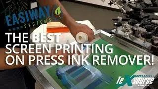 The BEST Screen Printing On Press Ink Remover From Easiway!