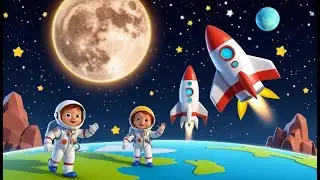 Четыре маленькие ракеты летят на Луну