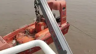 Rescue boat load test.