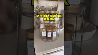 2 Tier Rotating Jars Spice Rack ✅ #shorts #kitchenorgnizer