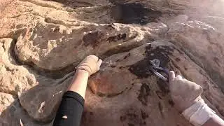 Pitch 3 traverse on Scenic Cruise (Sedona)