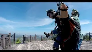 Crazy paragliding take-off 2.0(плевать на всех стартую где хочу)