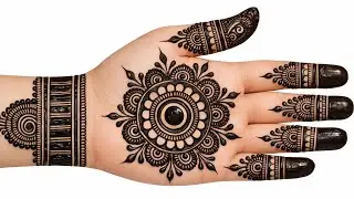 Easy mehndi design front hand | New mehndi design|mehndi design|simple mehndi design 