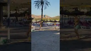 Kick volleyball at Alcudia Beach ⚽️🤙
