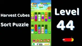 Harvest Cubes Sort Puzzle Level 44 Walkthrough 🌽🧠 | Relaxing Sort Game | Go Answer