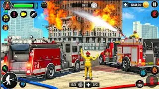 Fire Truck simulator 🔥 Driving india fire Truck for dangerous situation rescue 🚒🚒🚒