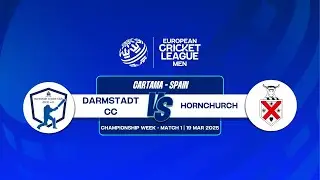 Championship Week, Match 1 - DCC vs HCH | Highlights | ECL 2025 | 19 Mar 2025 | ECL25.099
