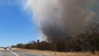 Bushfire near Thomas Road Perth (Saturday) trip