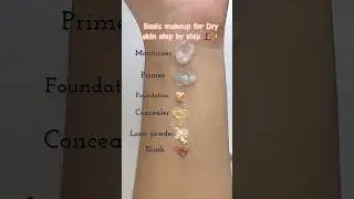 Basic makeup routine for Dry skin#makeup #dryskin #shorts