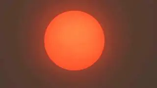 An orange sun because of pollution [weather video] - 2024-10-17