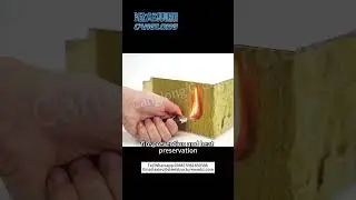 Sound-absorbing rock wool panel #sandwichpanel