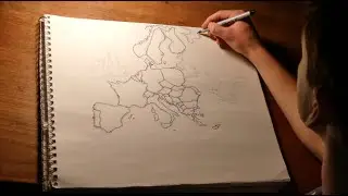 Europe Freehand Map From Memory