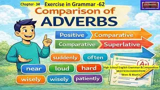 Comparison of Adverbs | Wren & Martin High School Grammar Explained with Easy Examples