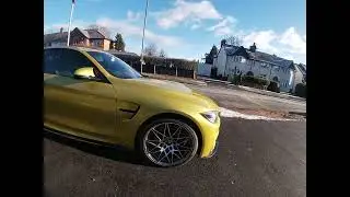 Air suspension on a BMW M4 competition with the new Airlift ALP4 management 
