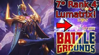 7 Star Rank 4 Lumatrix In Battlegrounds!  | Marvel Contest Of Champions