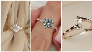 Simple 24K Gold Diamond Rings Designs Ideas