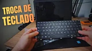 Trocando Teclado de Notebook DELL facilmente