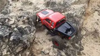 axial  scx2 ch&acirc;ssis en carbone.  jante carbone  et moteur fusion hobbywing 1800kv  😀😃