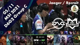[Clean!]DFM(Aria ルブラン) VS INF(cody シンドラ) ハイライト D6G2 Group C - MSI 2021 Group Stage
