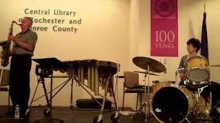 St. Thomas sax and drum set duet
