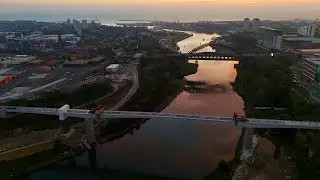 Sunderland&rsquo;s New Bridge / Footbridge. Keel Mile, Keel Row, Keel Square, Culture House.