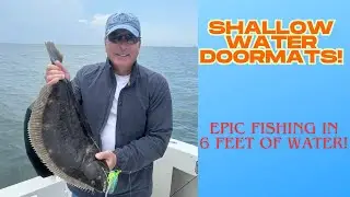 Shallow Water Big Fluke!  Epic Day When Ocean Was NOT an Option!
