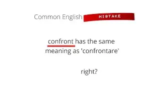 Italian-English false friends - What does 'Confront' really mean?