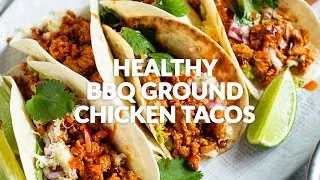 BBQ GROUND CHICKEN TACOS