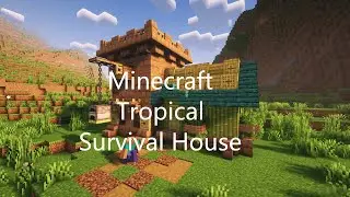 Minecraft | How to build a Tropical Survival House🏠