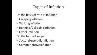 INFLATION AND ITS TYPES