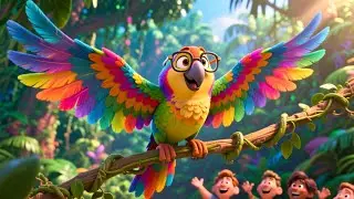 The Jungle Bridge Builders 🌉🐒 | Fun Teamwork Story for Kids | Learn Cooperation & Problem Solving