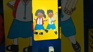 How to make school  kids using colourful chart papers....👫🤗👌👌