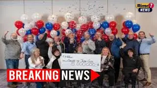 Группа семей и друзей из Квебека выиграла джекпот лотереи в размере 5 миллионов долларов в преддв...
