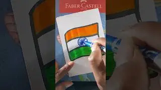 happy independence day drawing #flagdrawing #youtubeshorts #colordrawing #drawing