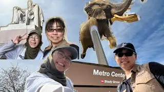 D.C VLOG pt2 | Washington Monument, Lincoln Memorial, and Museums