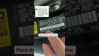 2 места, где можно найти цвет краски для вашего автомобиля #painttouchup #rockchip #detailingtips