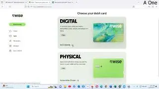 Wise Virtual Visa Card Free ယူနည်း၊ Create Wise Virtual Card for Free ၊ Create Wise 2024